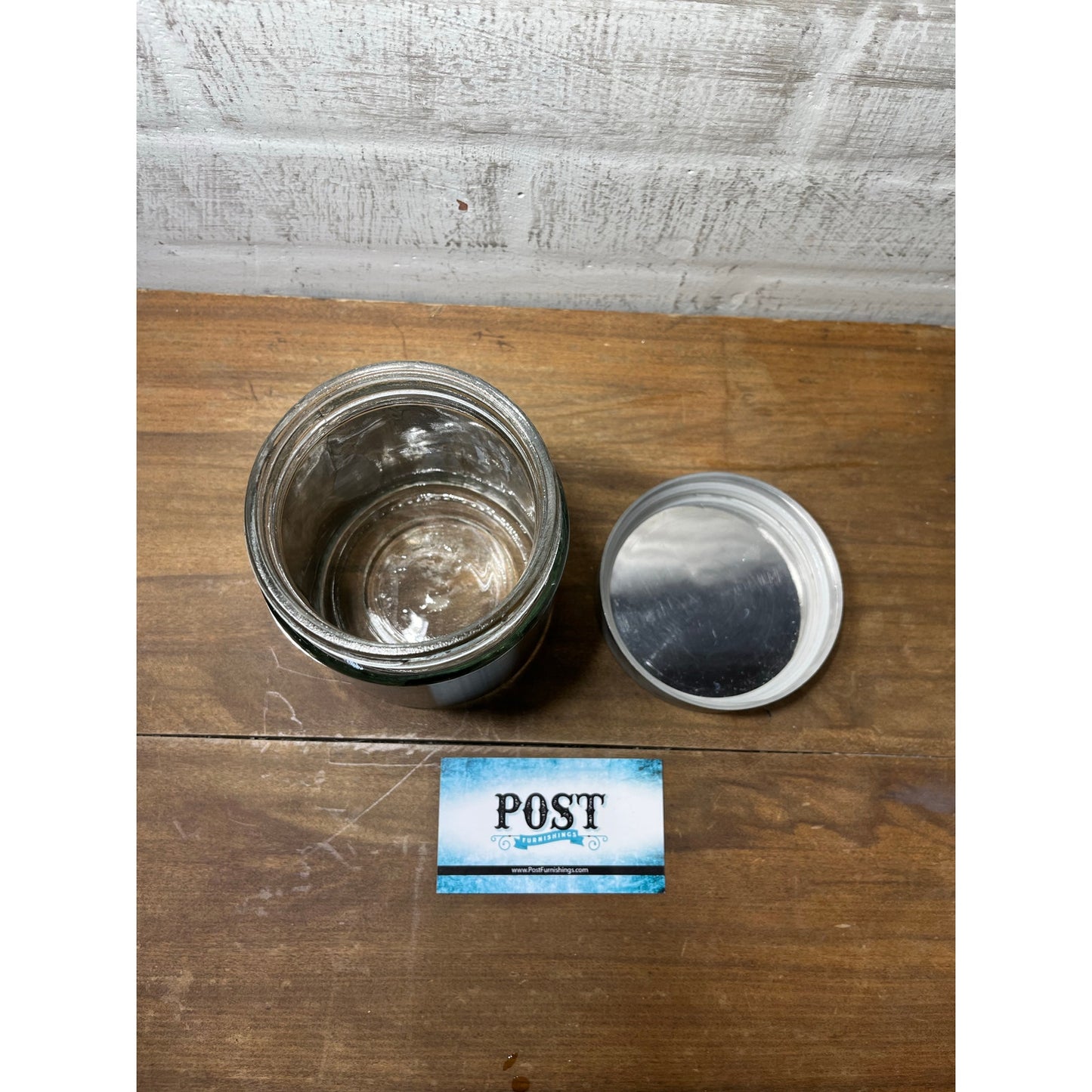 Stainless Steel And Glass Canister