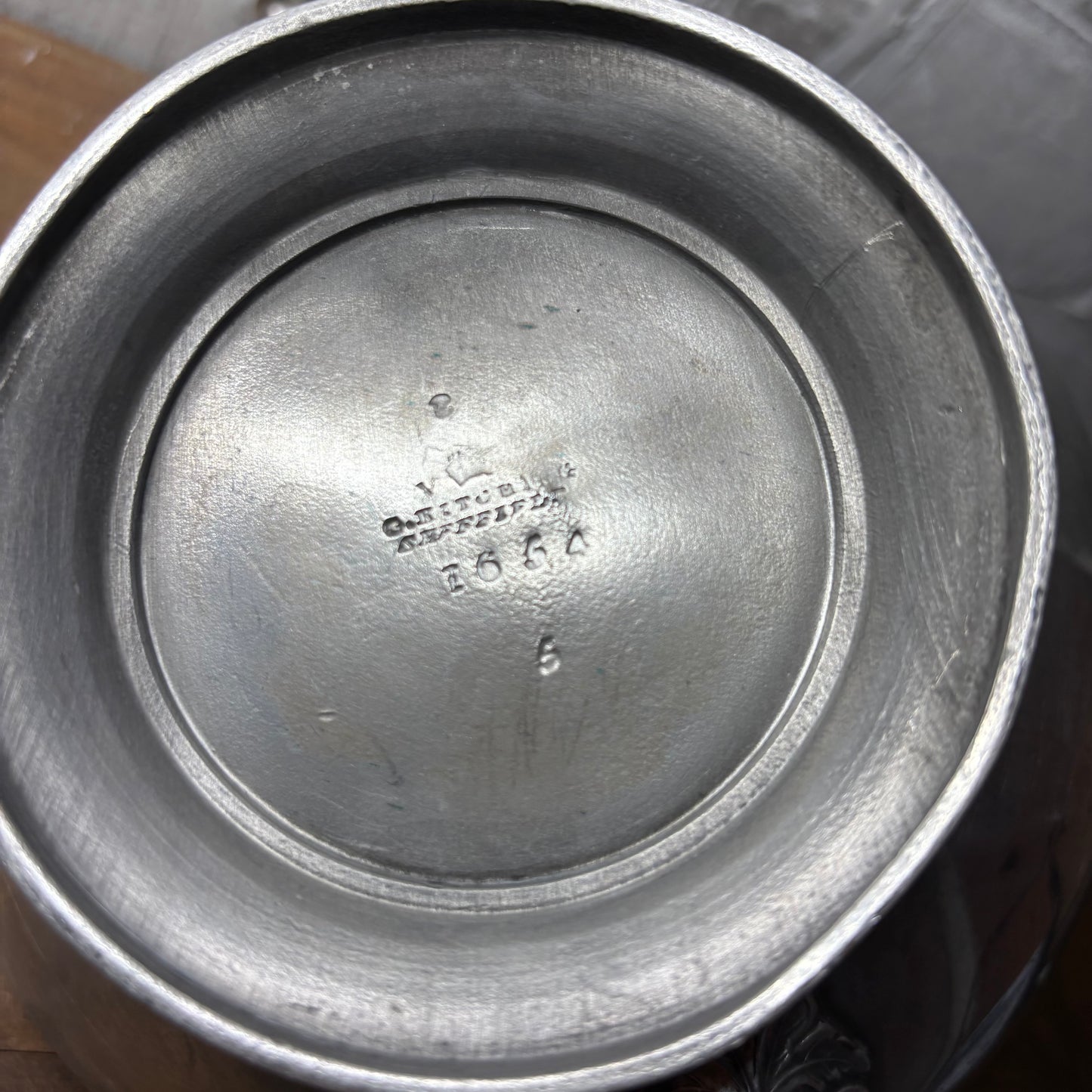 Antique Victorian G. Ritcher Of Sheffield Pewter Teapot