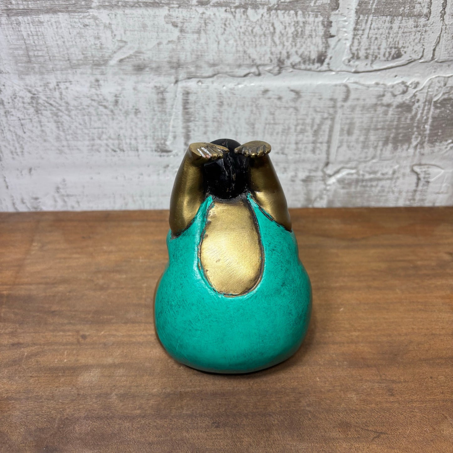 Brass Fat Lady Yoga Pose Figurine