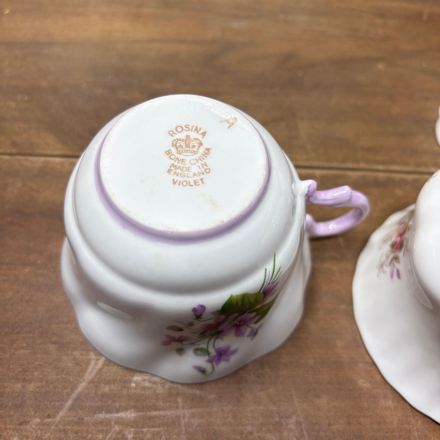 Floral Vintage Teacup Set Of 4 #3