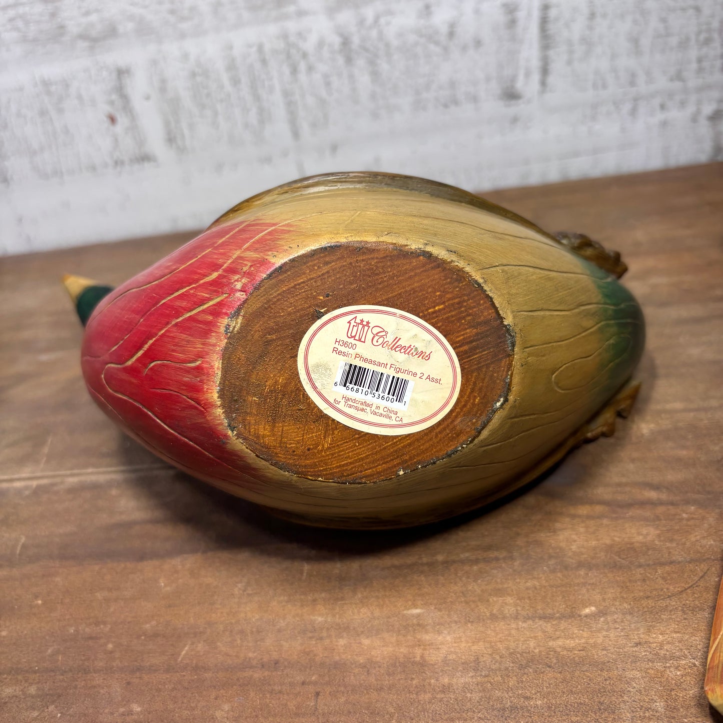 Vintage TII Collections Resin Pheasant Figurine Set Of Two