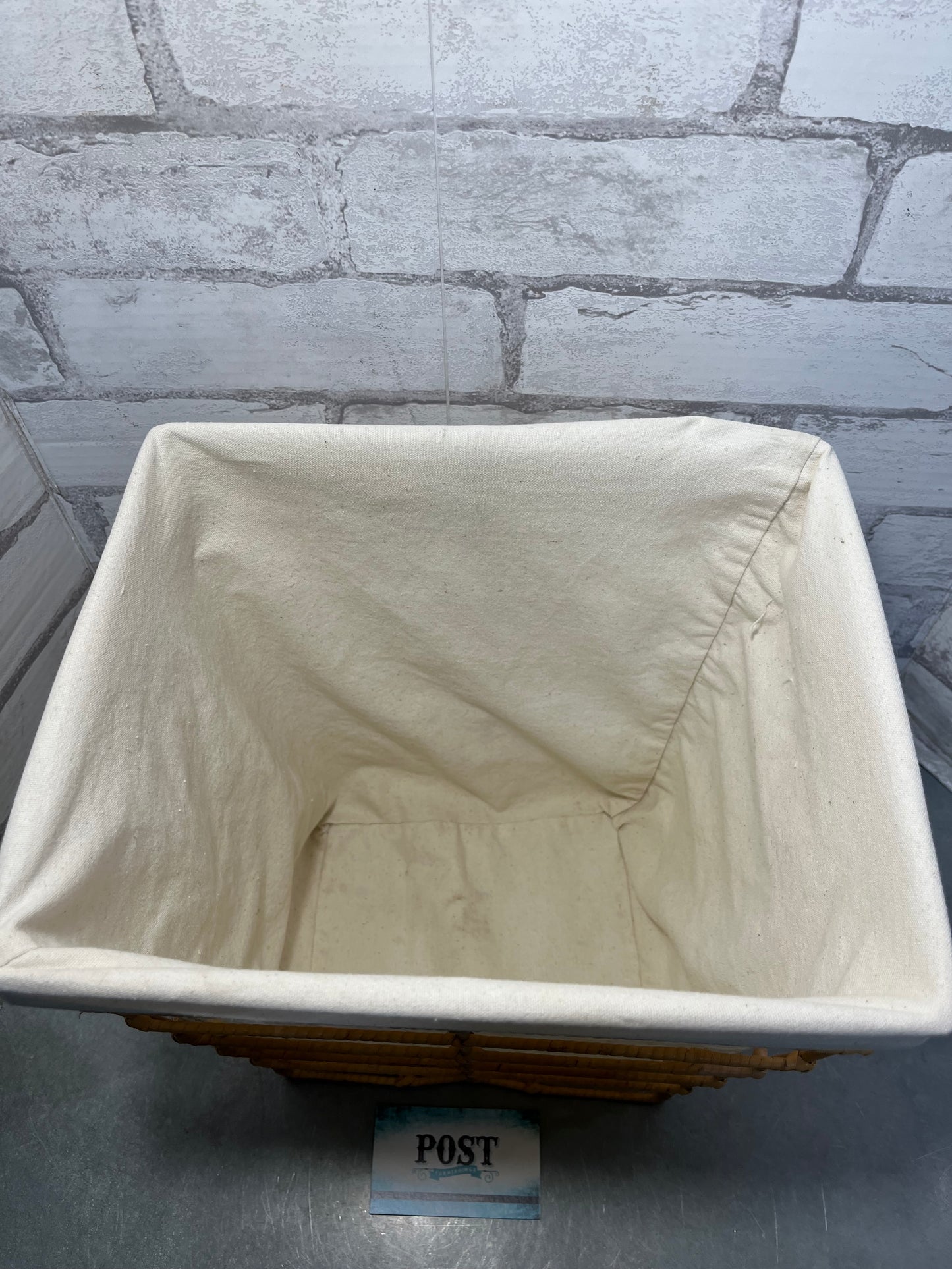 Linen Lined Waste Basket