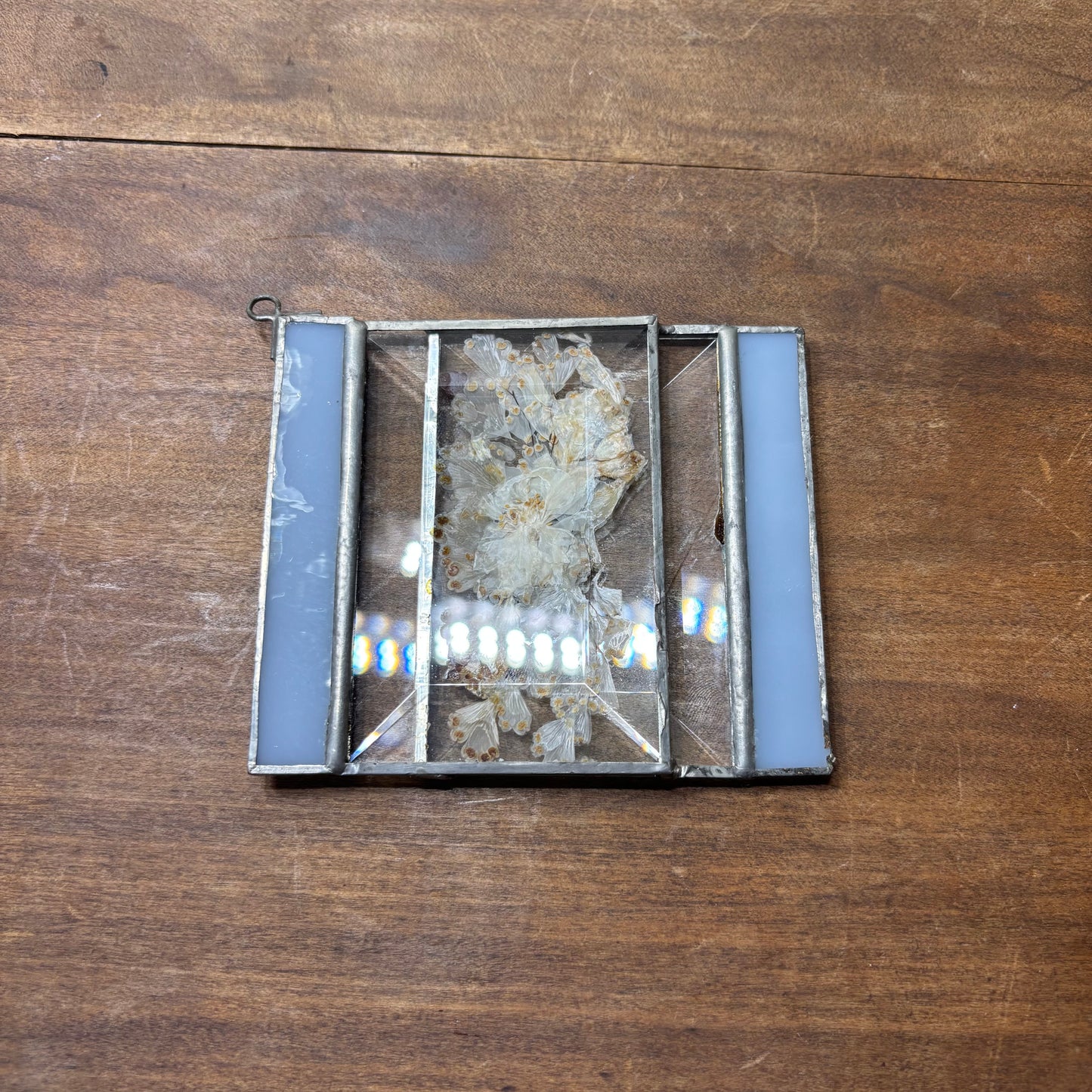 Vintage Pressed Flower Suncatcher