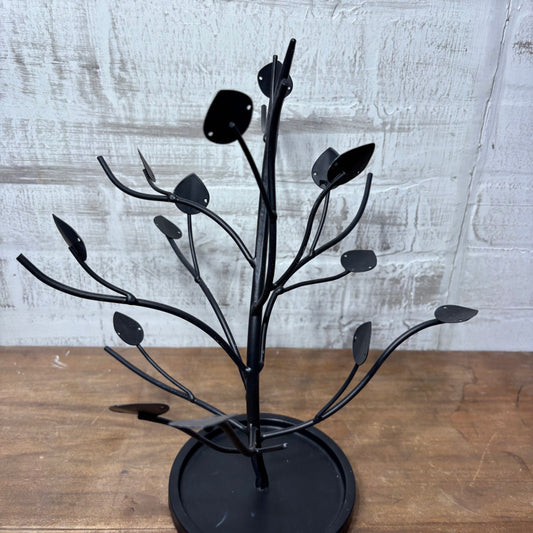 Black Metal Tree Jewelry Hanger