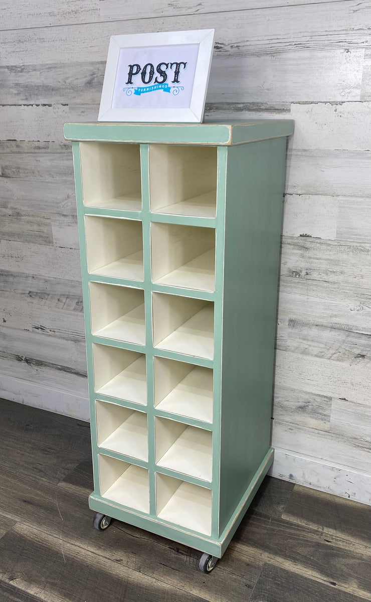 Craft Storage Cubby Unit On Wheels Post Furnishings