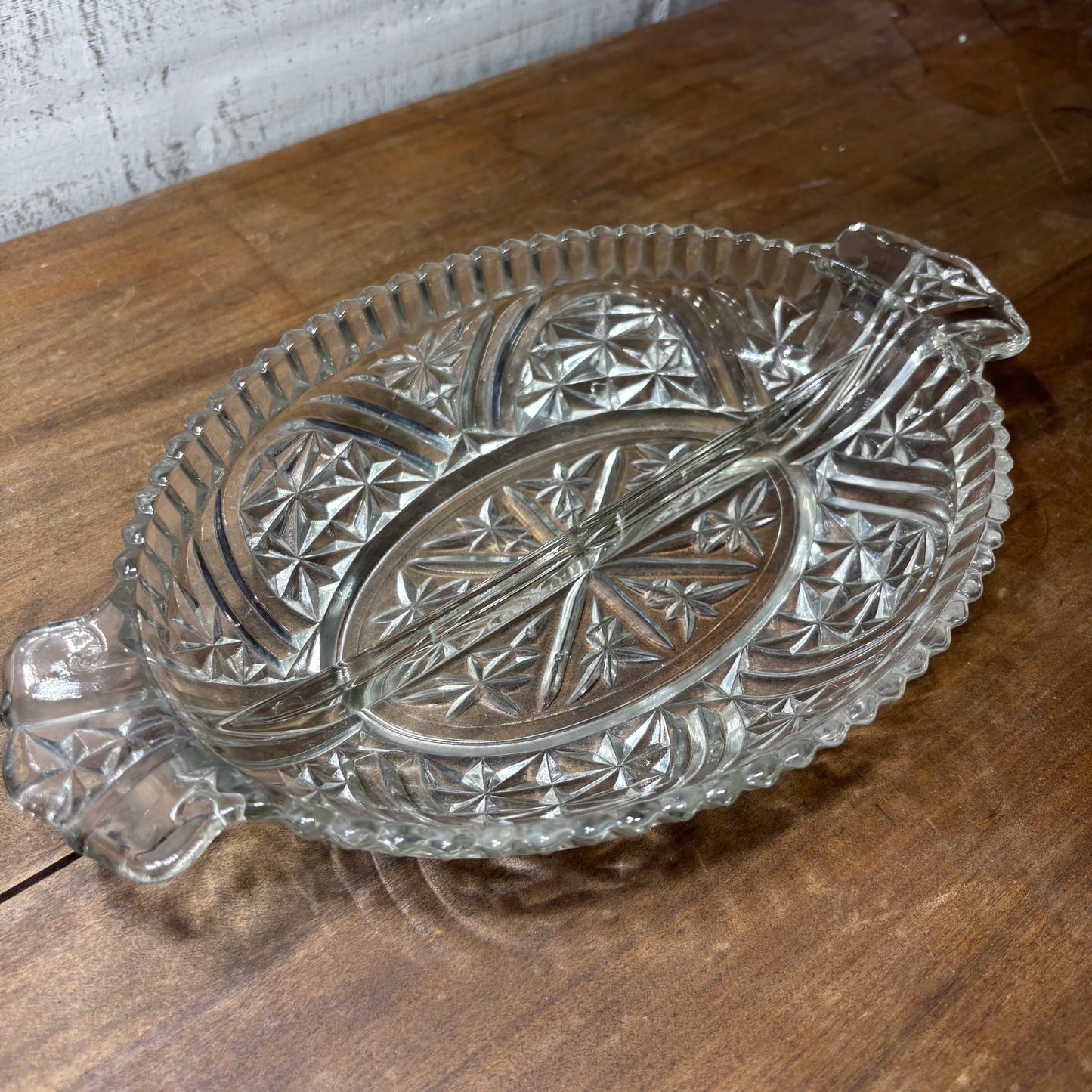 Vintage Anchor Hocking Divided Relish Dish