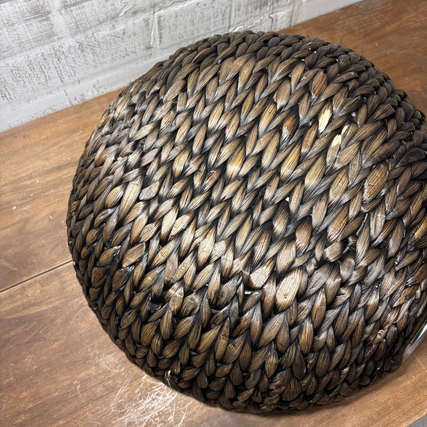 Circular Woven Two Handle Tray