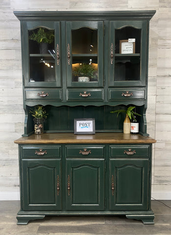 Forest Green China Hutch
