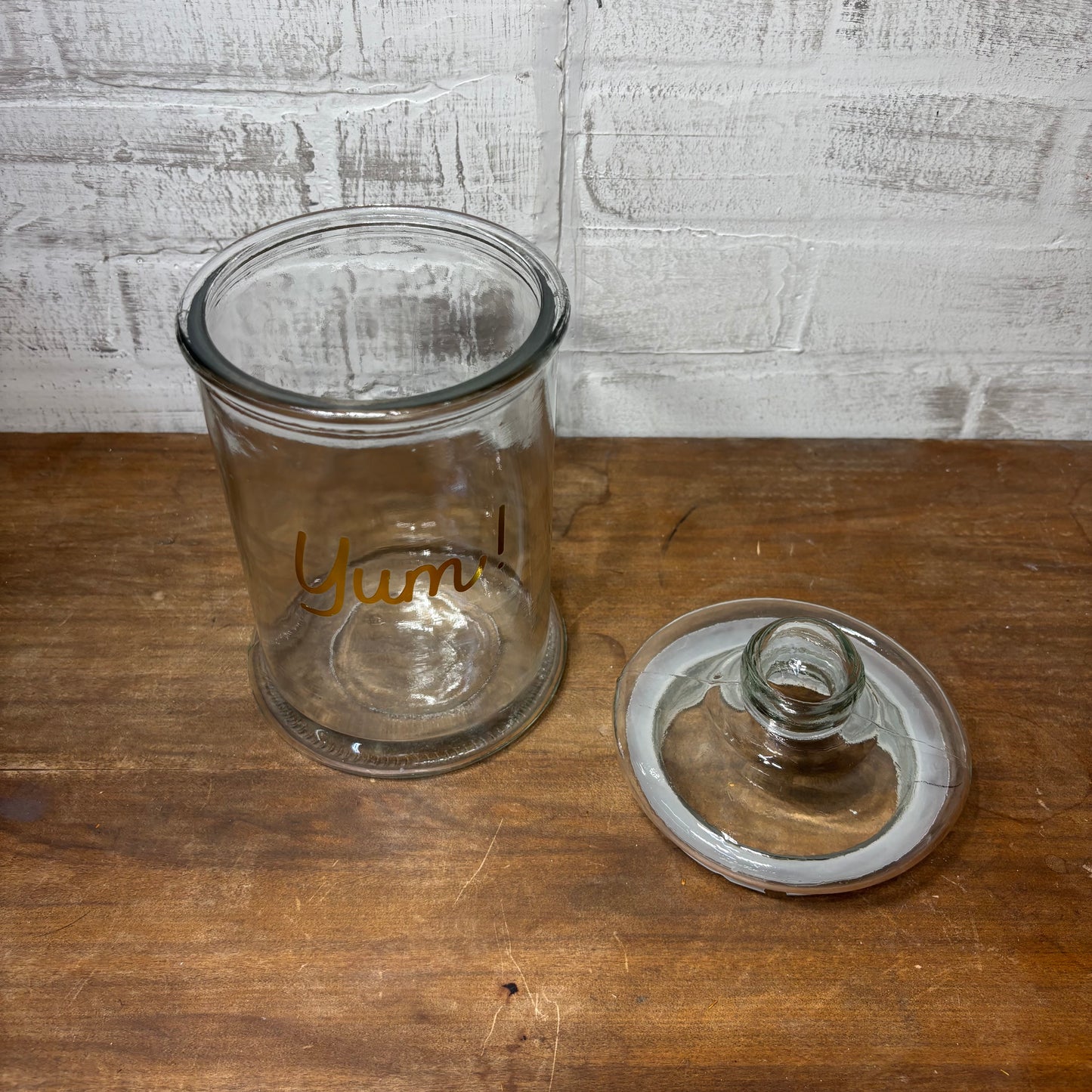 “Yay” Glass Canister