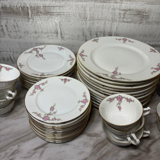 Vintage Rosalinda Heinrich (H&Co) Selb Bavaria Porcelain Dinnerware China Set