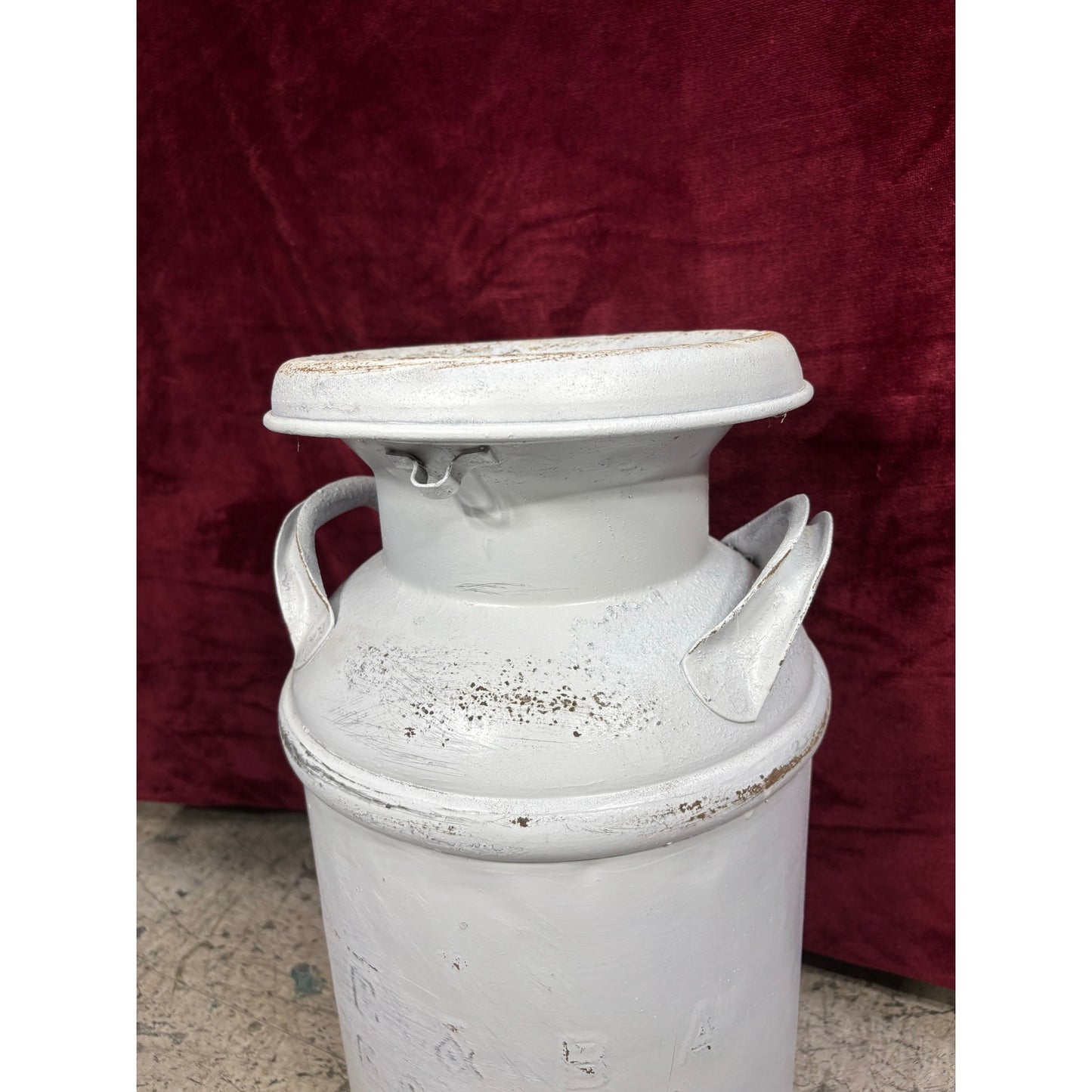 Antique Milk Jug Distressed White