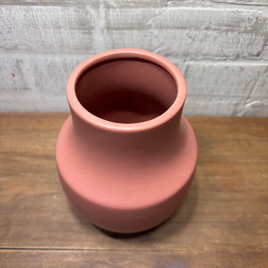 Matte Pink Ceramic Vase