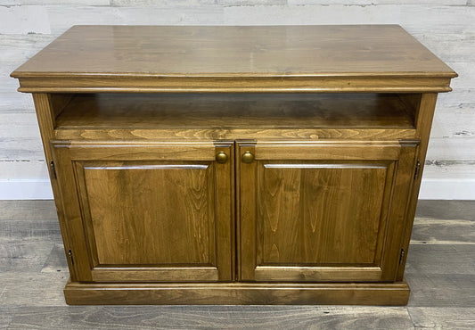 Oak TV Stand Storage Cabinet