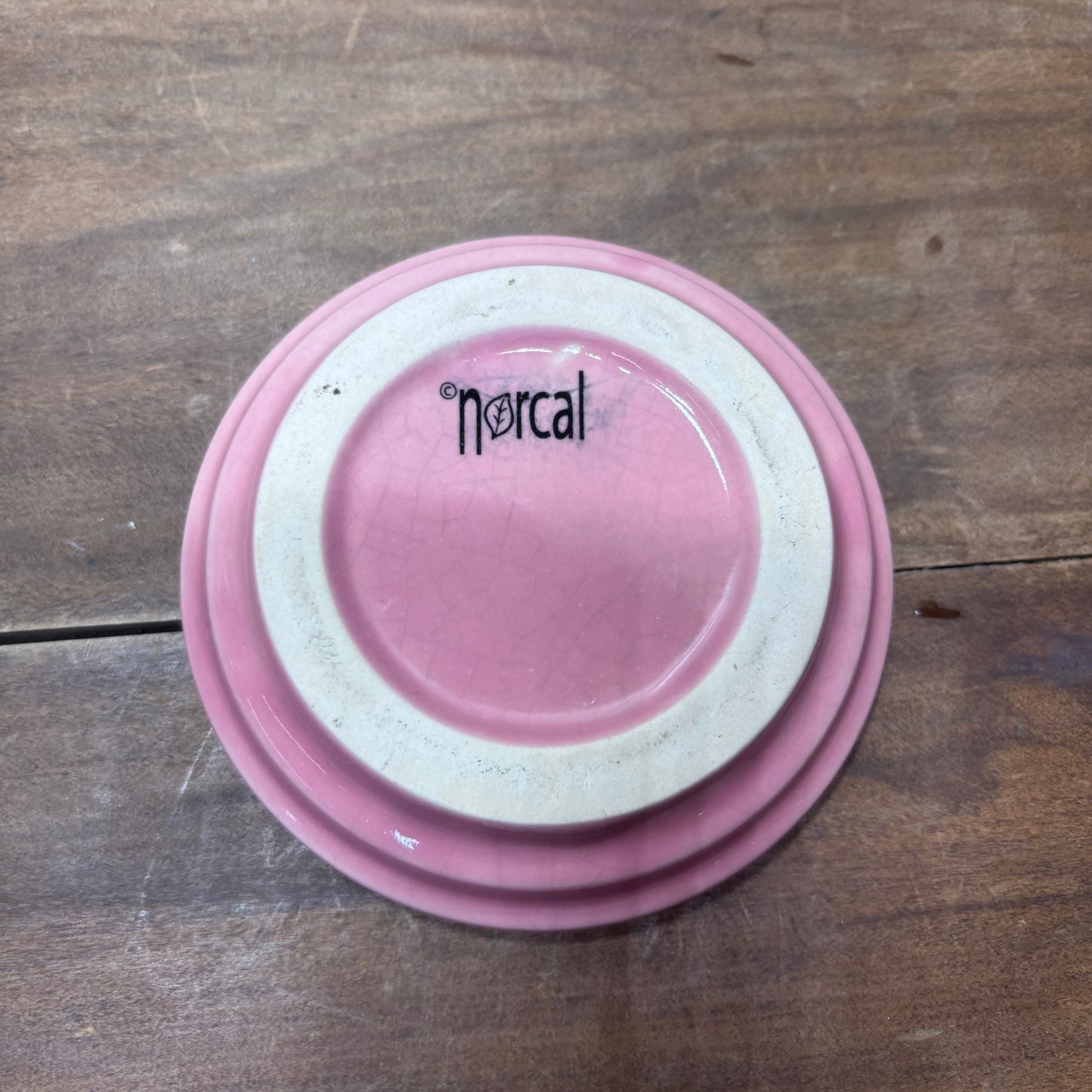 Pink Ceramic Pot With Saucer