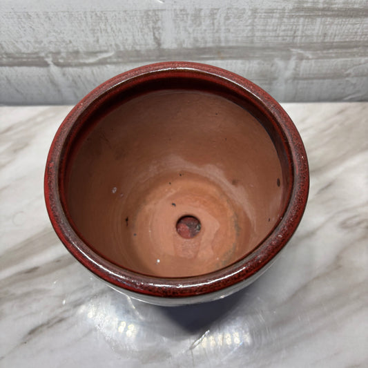 Red Glazed Ceramic Pot