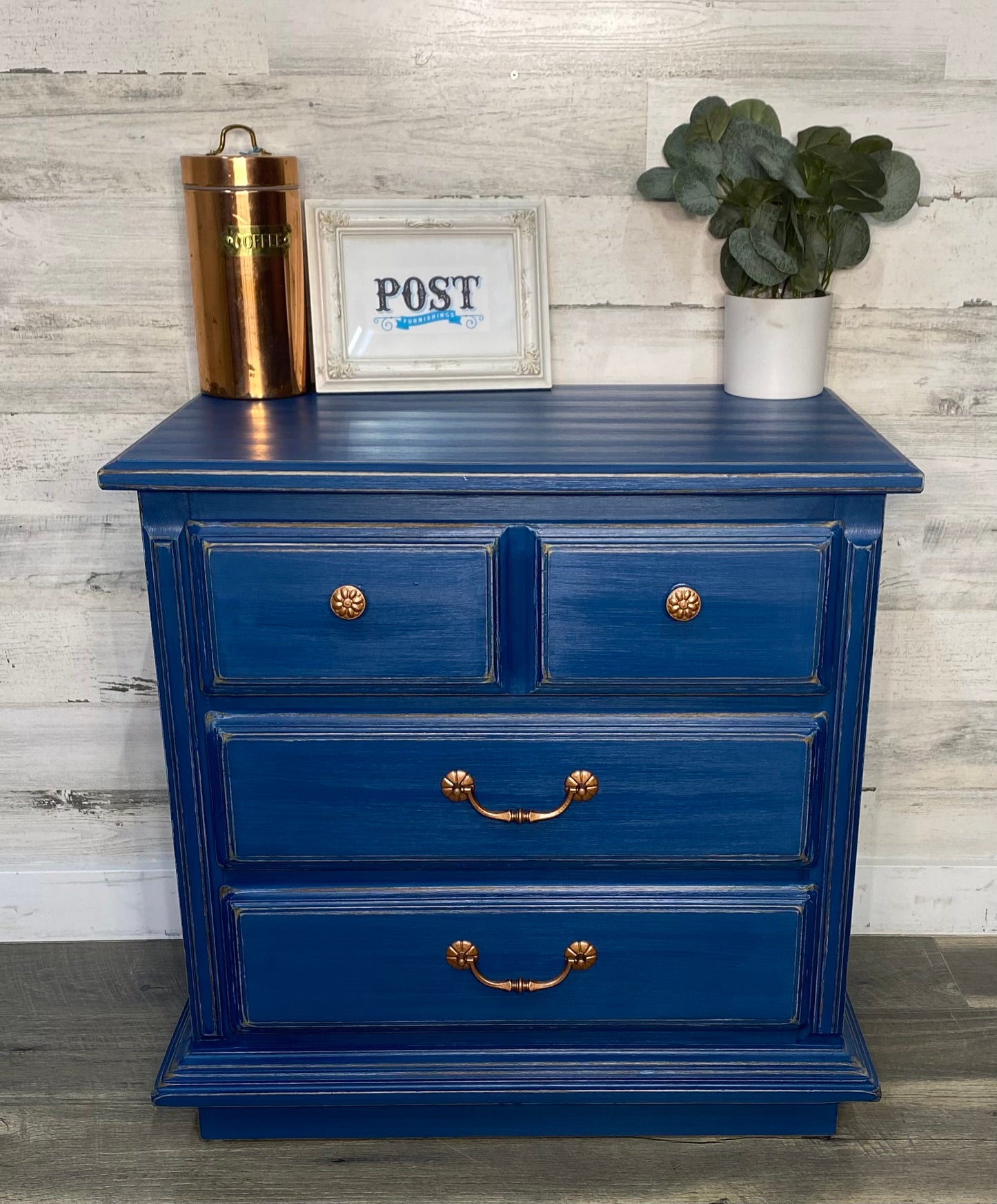 Navy Blue Nightstand