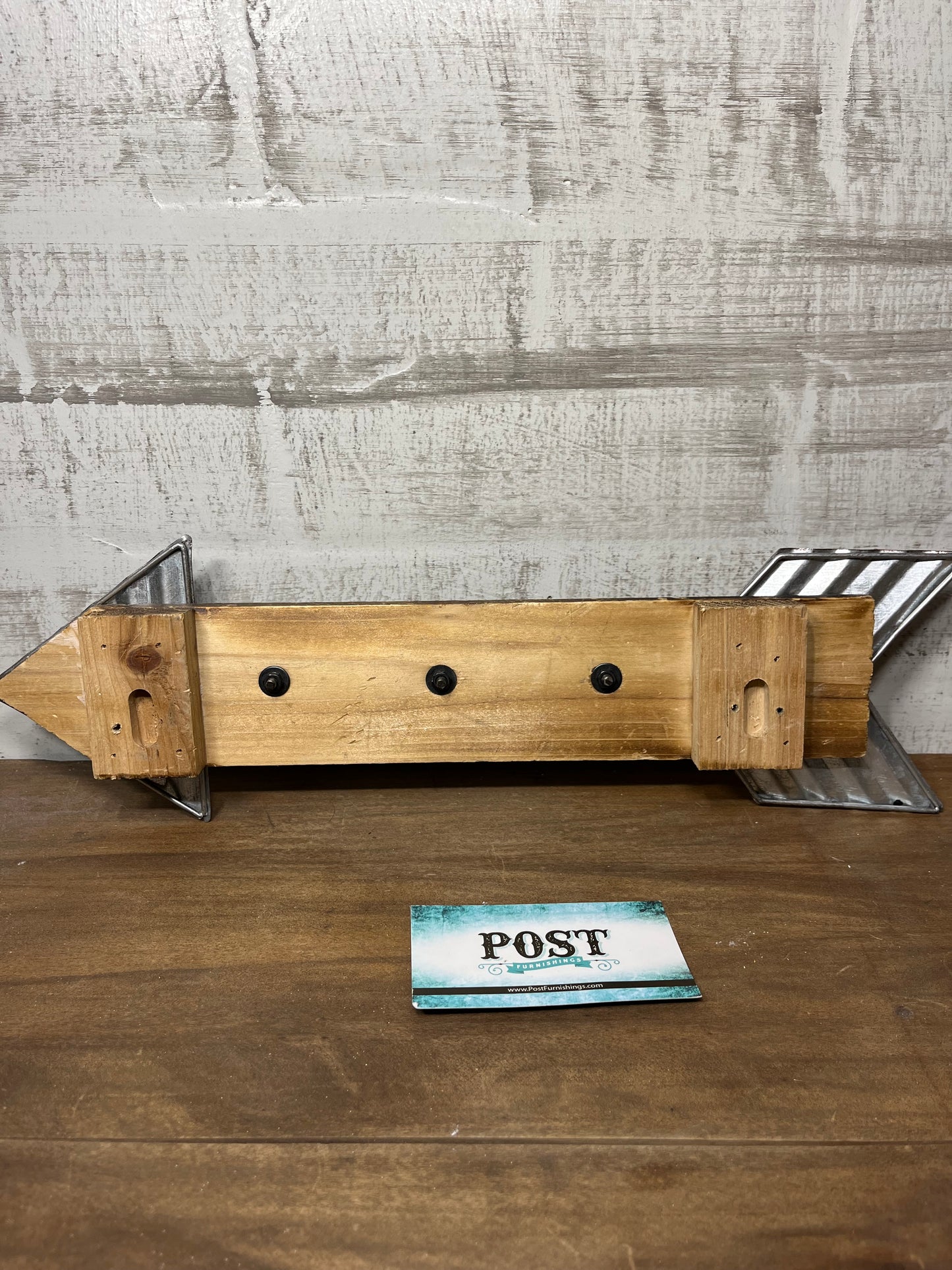 Rustic Galvanized Arrow Key Holder