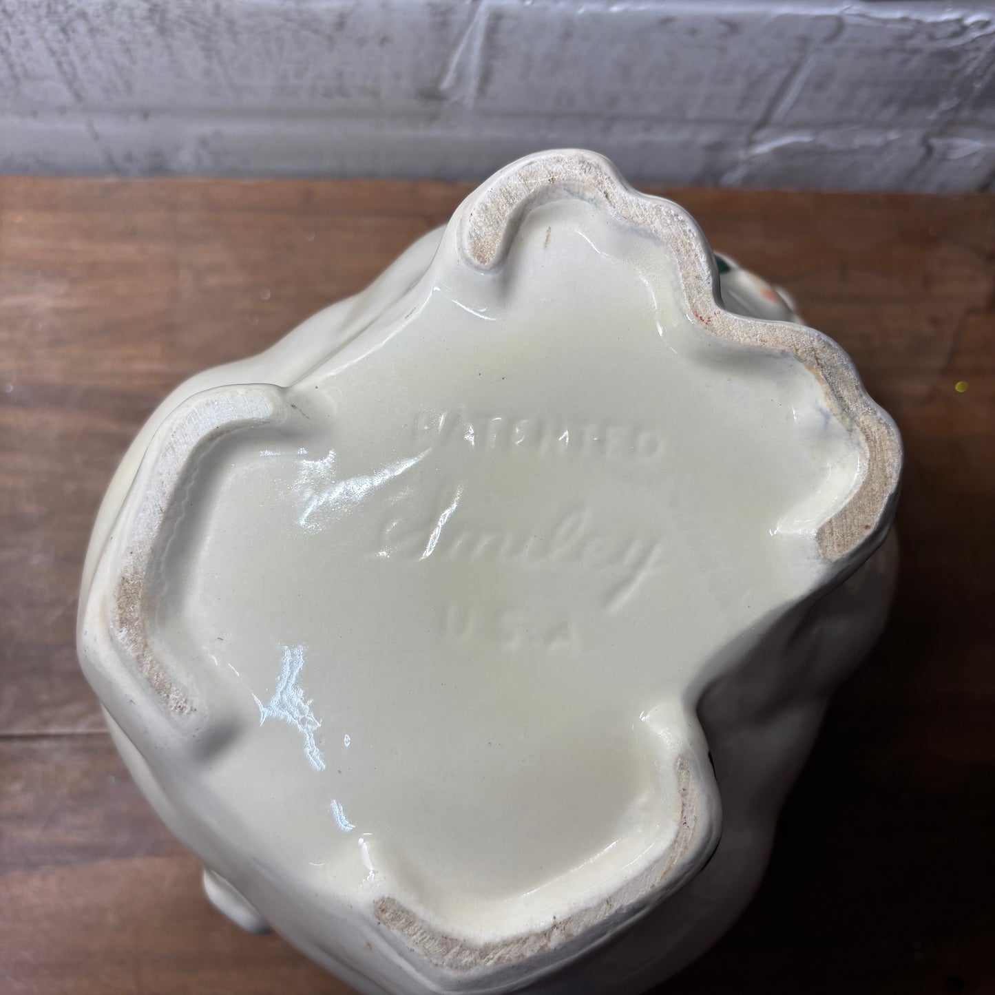 Vintage Smiley Shawnee Pig Ceramic Pitcher