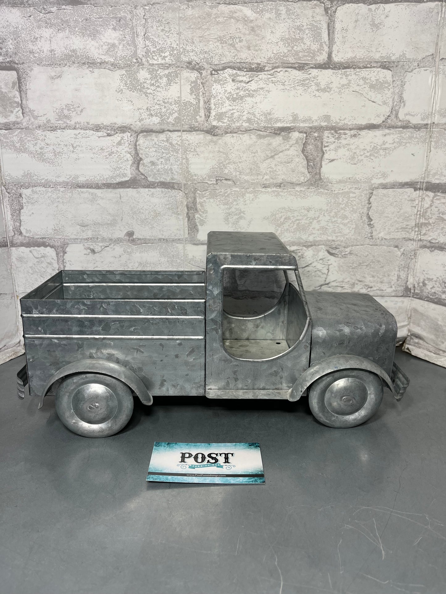 Galvanized Metal Planter Truck