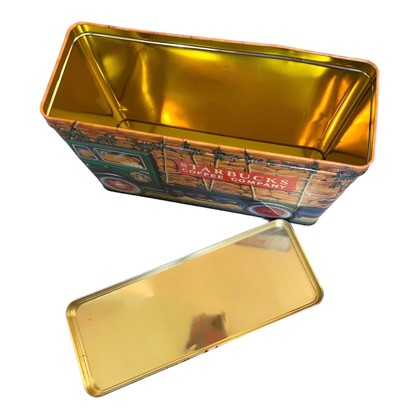 Vintage Starbucks Coffee Metal Tin Canister