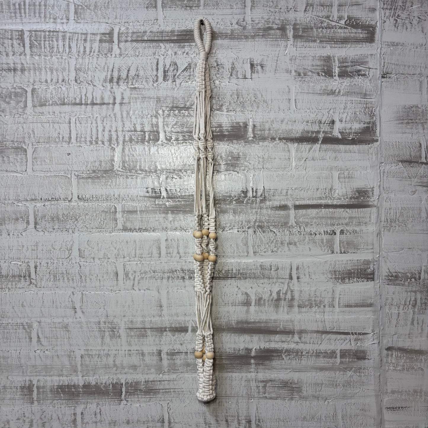 Boho Beaded Macrame Plant Holder