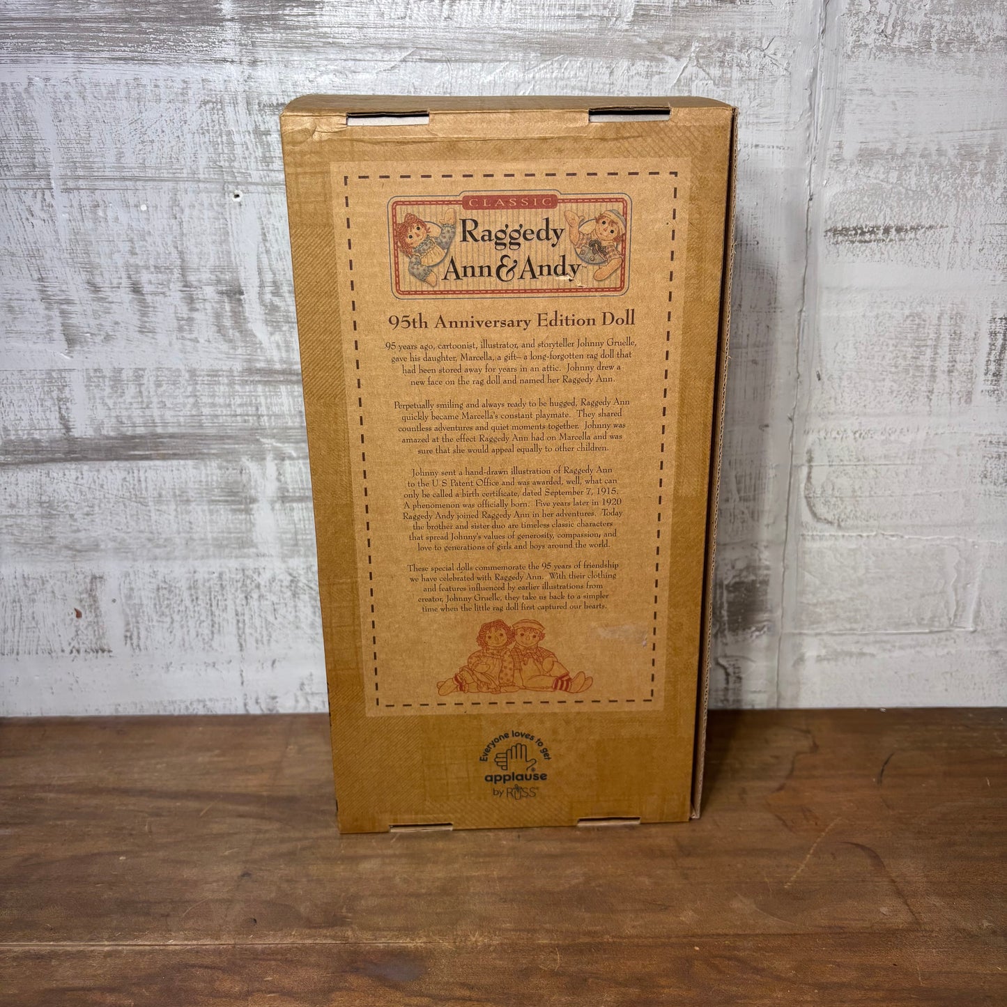 Vintage 95th Anniversary Raggedy Ann New In Box Doll
