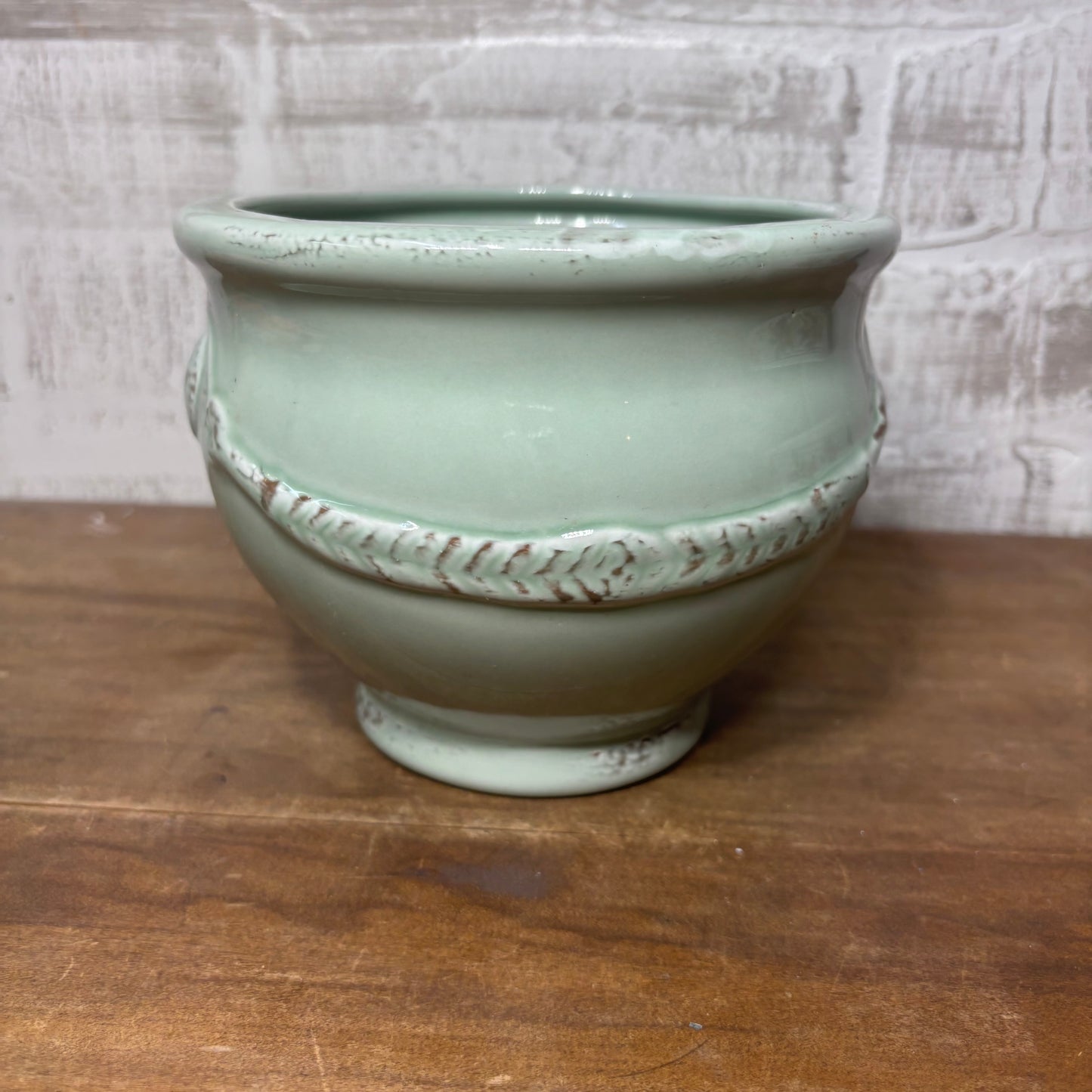 Soft Green Ceramic Pot