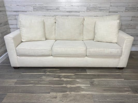 Cream White Hide A Bed Sleeper Sofa Couch