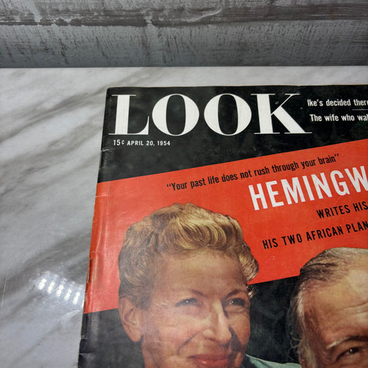 Vintage Copy Of Look Magazine April 20, 1954 Ernest Hemingway