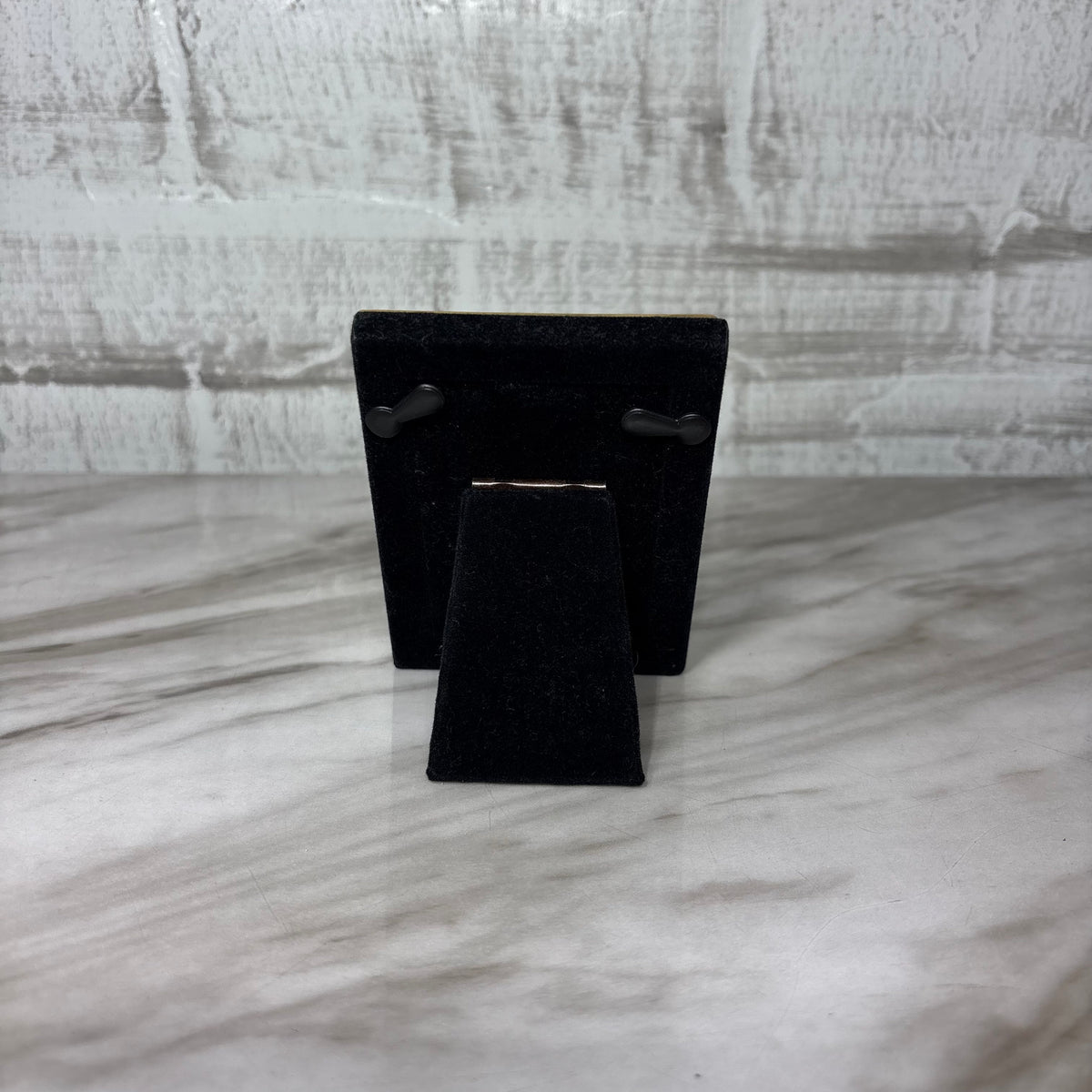 Small Silver Tone and Gold Accent Standing Picture Frame
