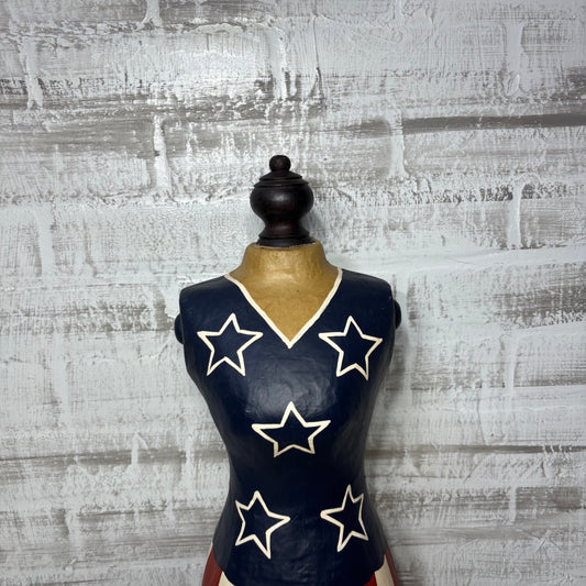 Americana Tabletop Paper Mache Mannequin