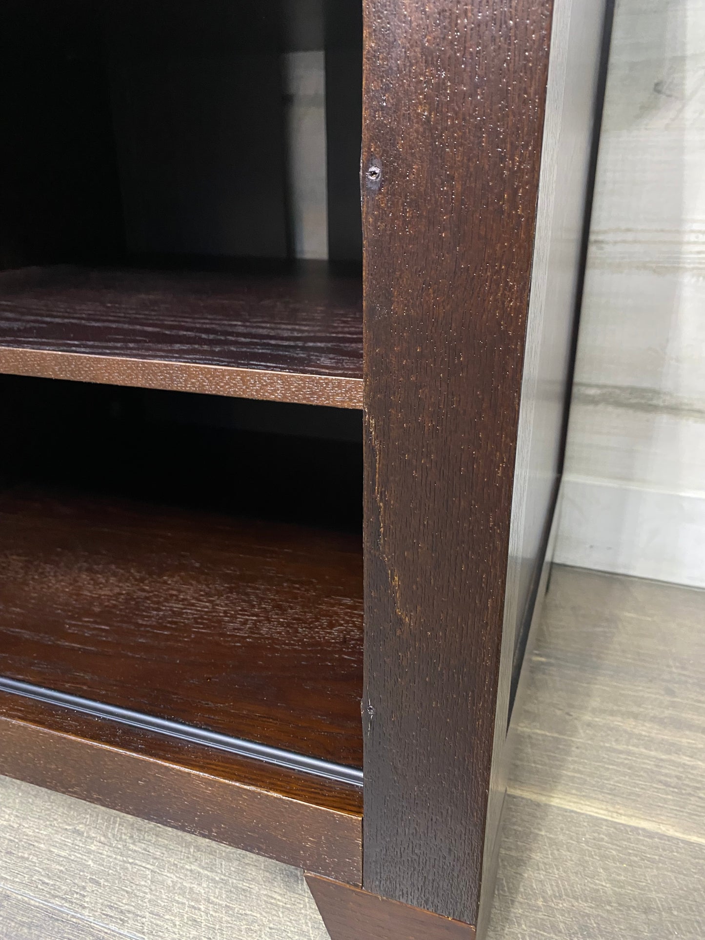Dark Wood TV Stand