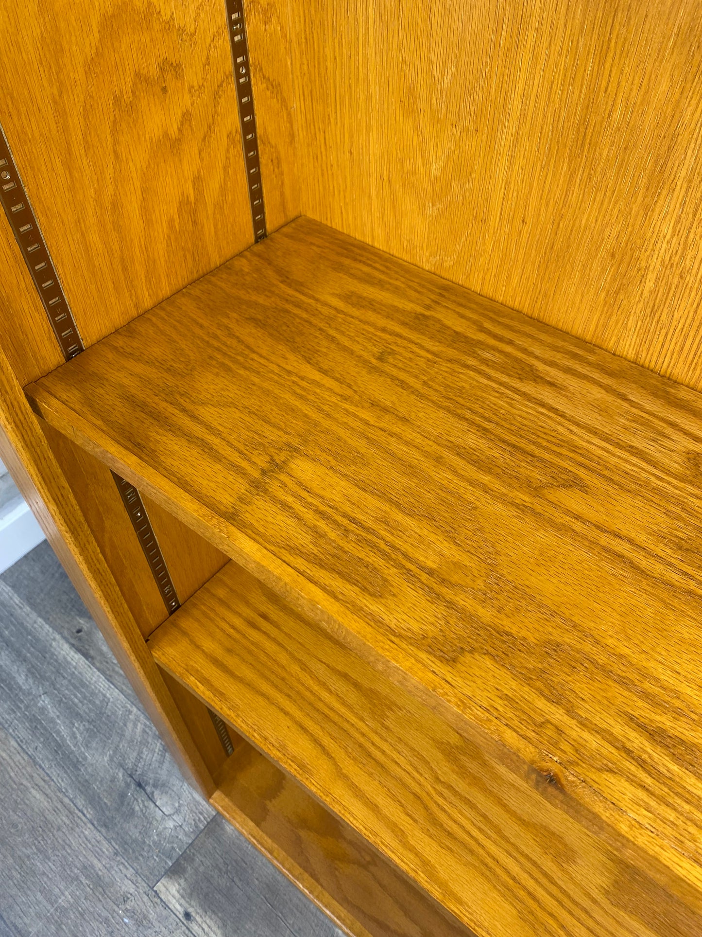 Double Bookshelf Oak Wood