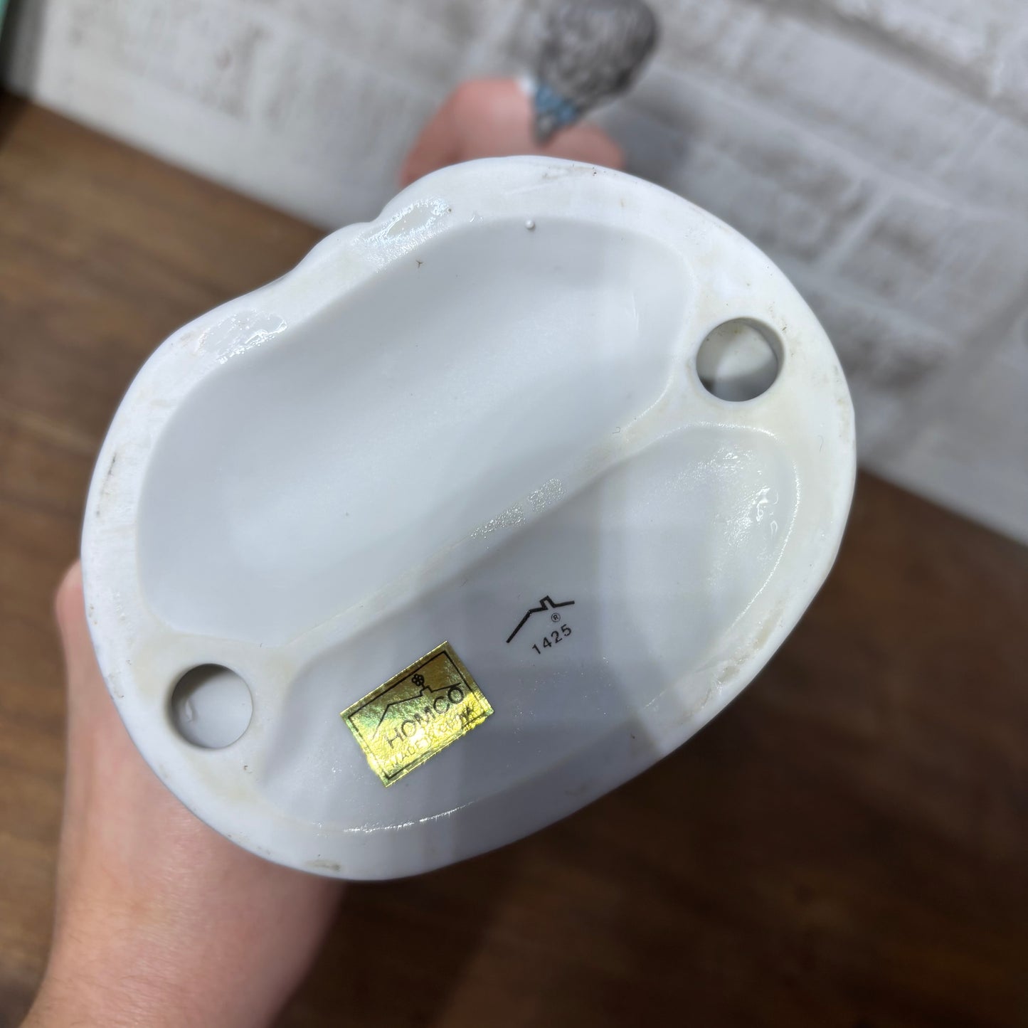 Vintage Homco Porcelain Elderly Couple W/ Dogs Figurine Set #1425