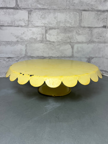Rustic Yellow Cake Stand