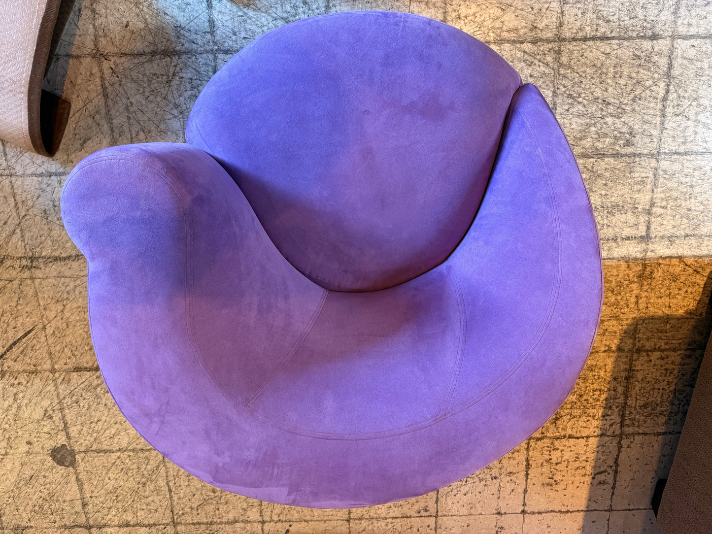Vintage Lounge Vladimir Kagan's Nautilus Design Chair - Purple