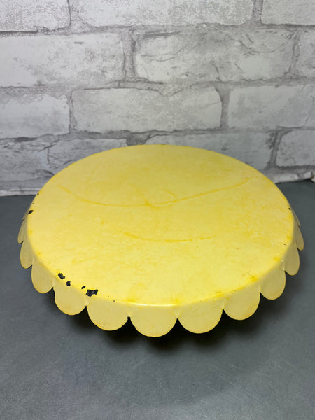Rustic Yellow Cake Stand