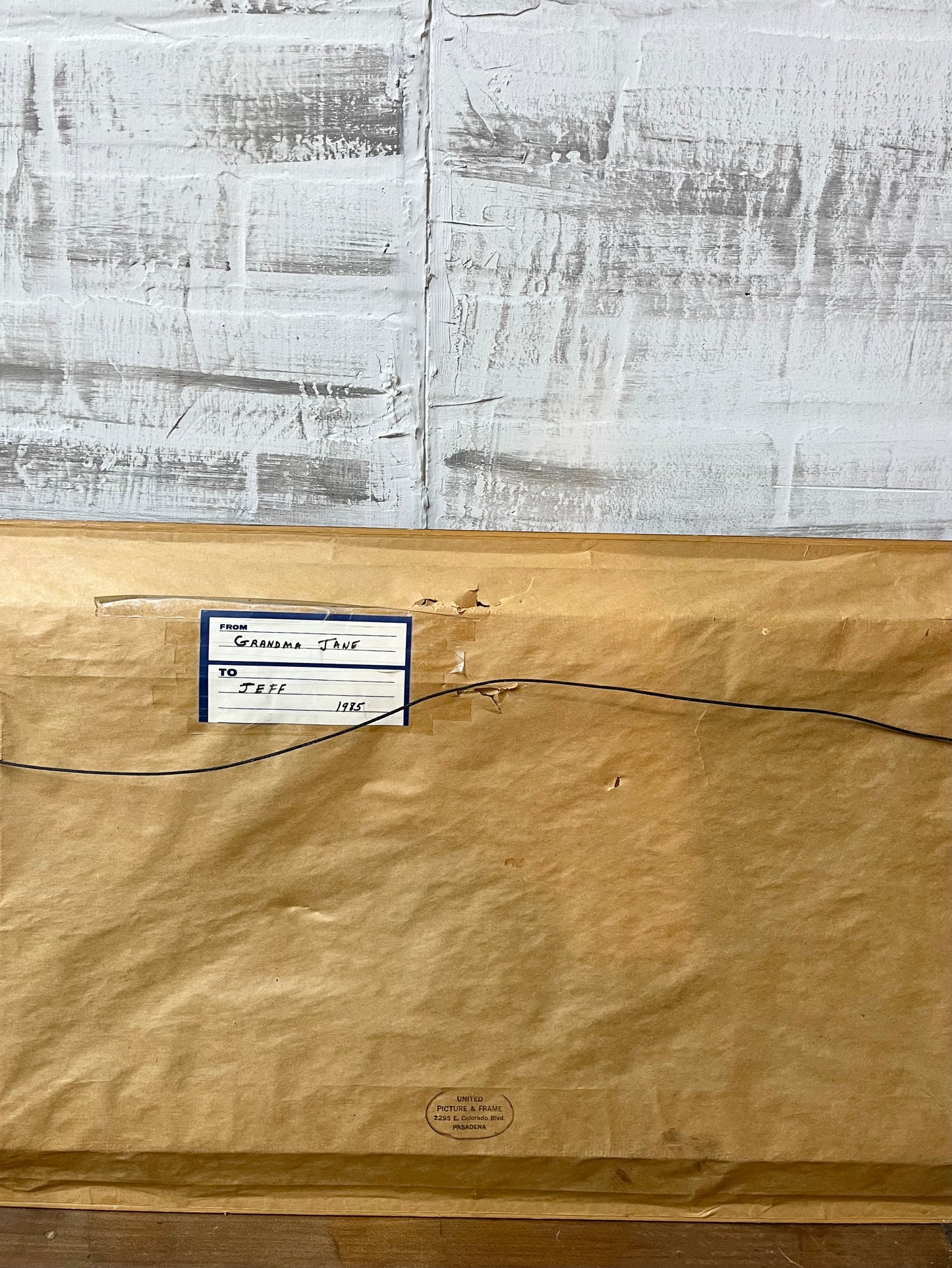 Vintage “Geese In Flight” Embroidered Art In Frame