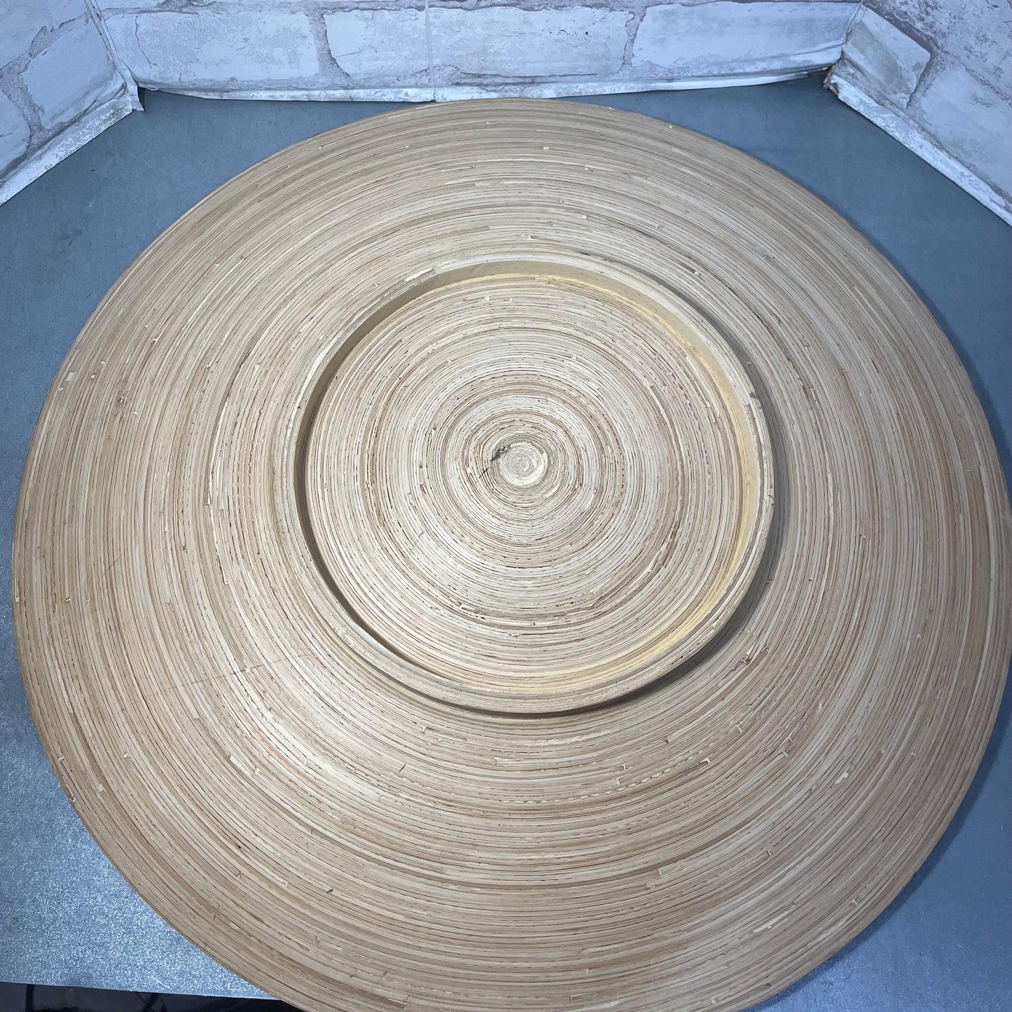 Large Bamboo Fruit Bowl/ Centerpiece Tray