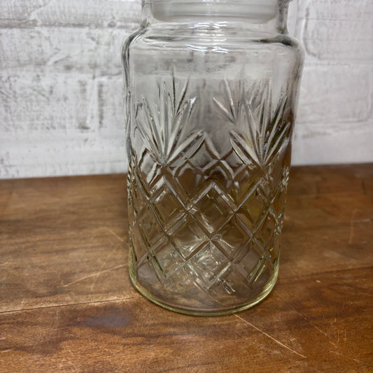 Vintage 1983 Planters Peanuts Glass Jar with Lid
