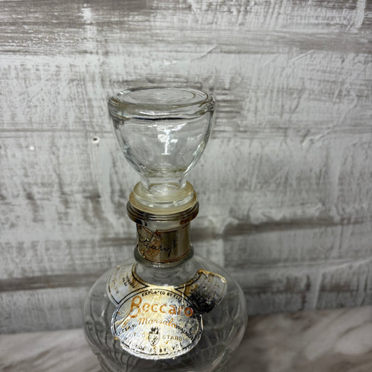 Vintage Beccaro Glass Decanter W/ Stopper