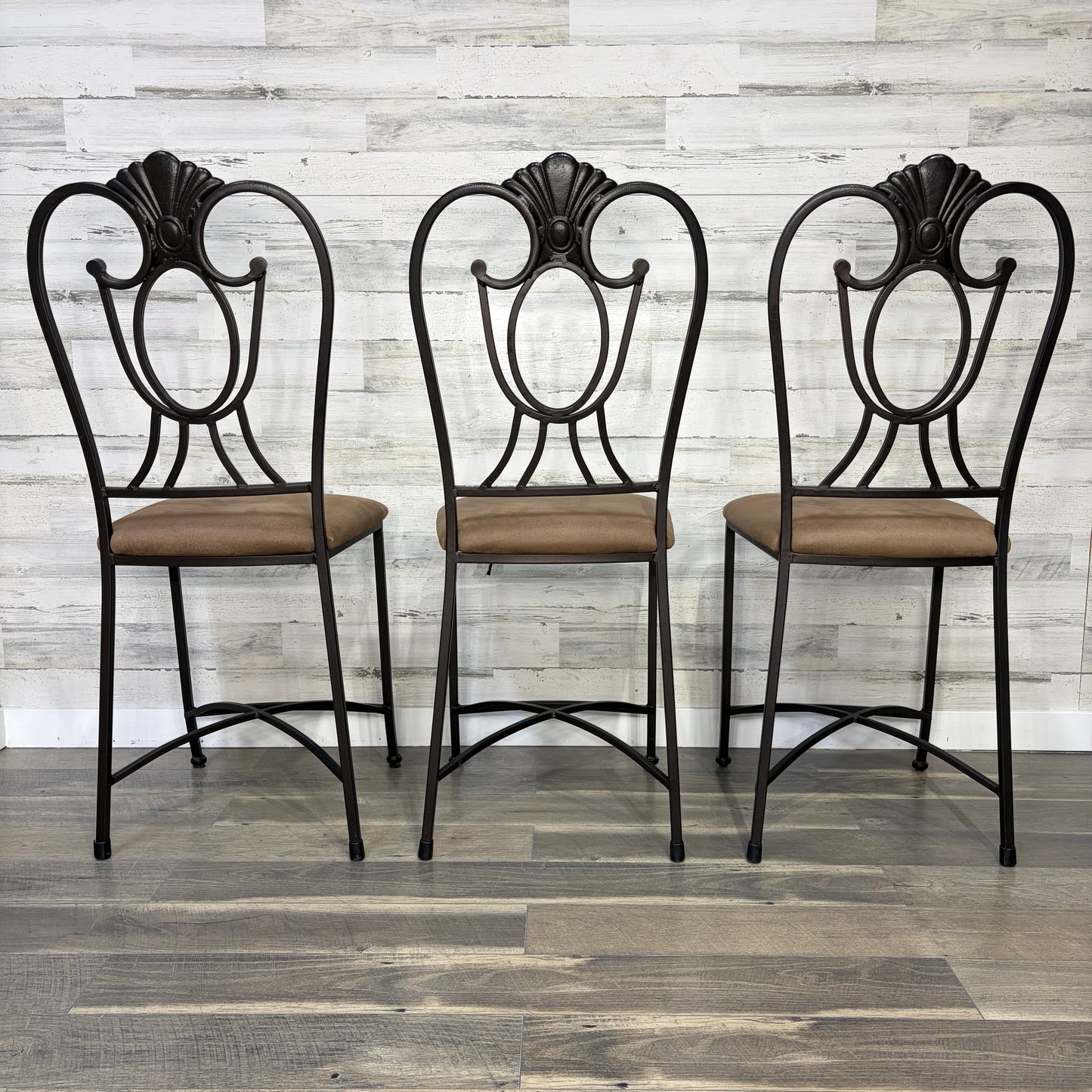 Pub Height Glass Table & 3 Chairs