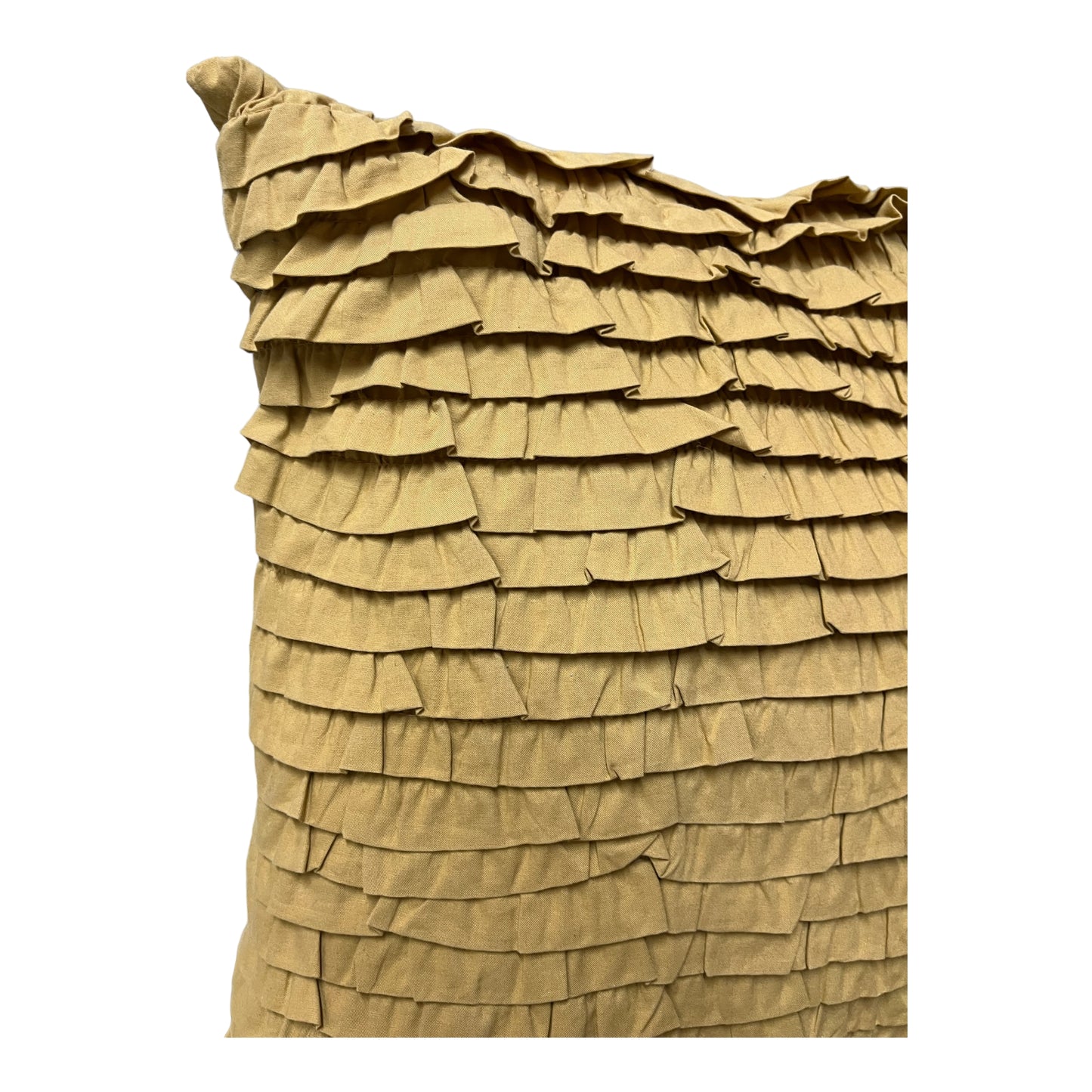 Yellow Ruffle Pillow
