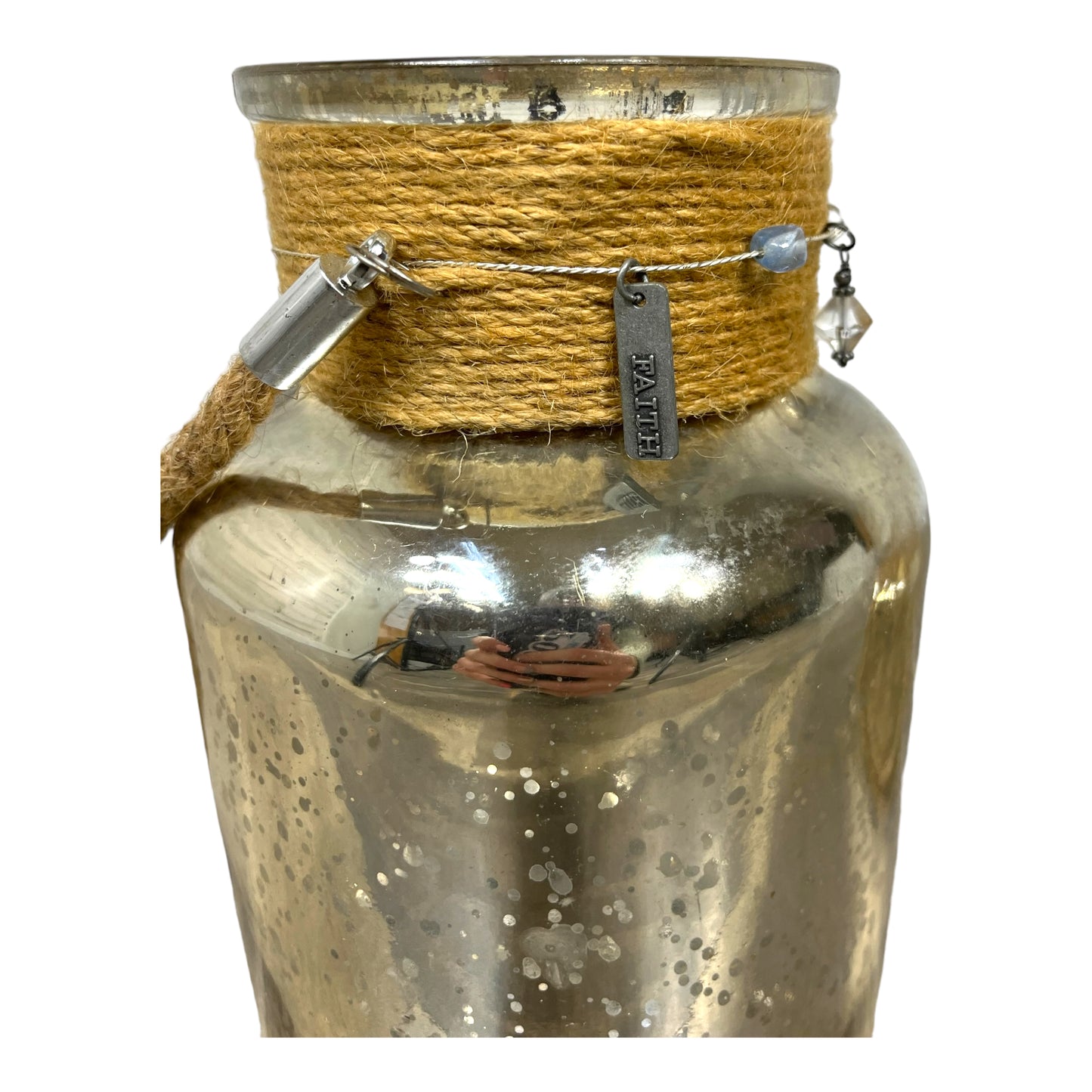 Golden Glass W/ Rope Vase