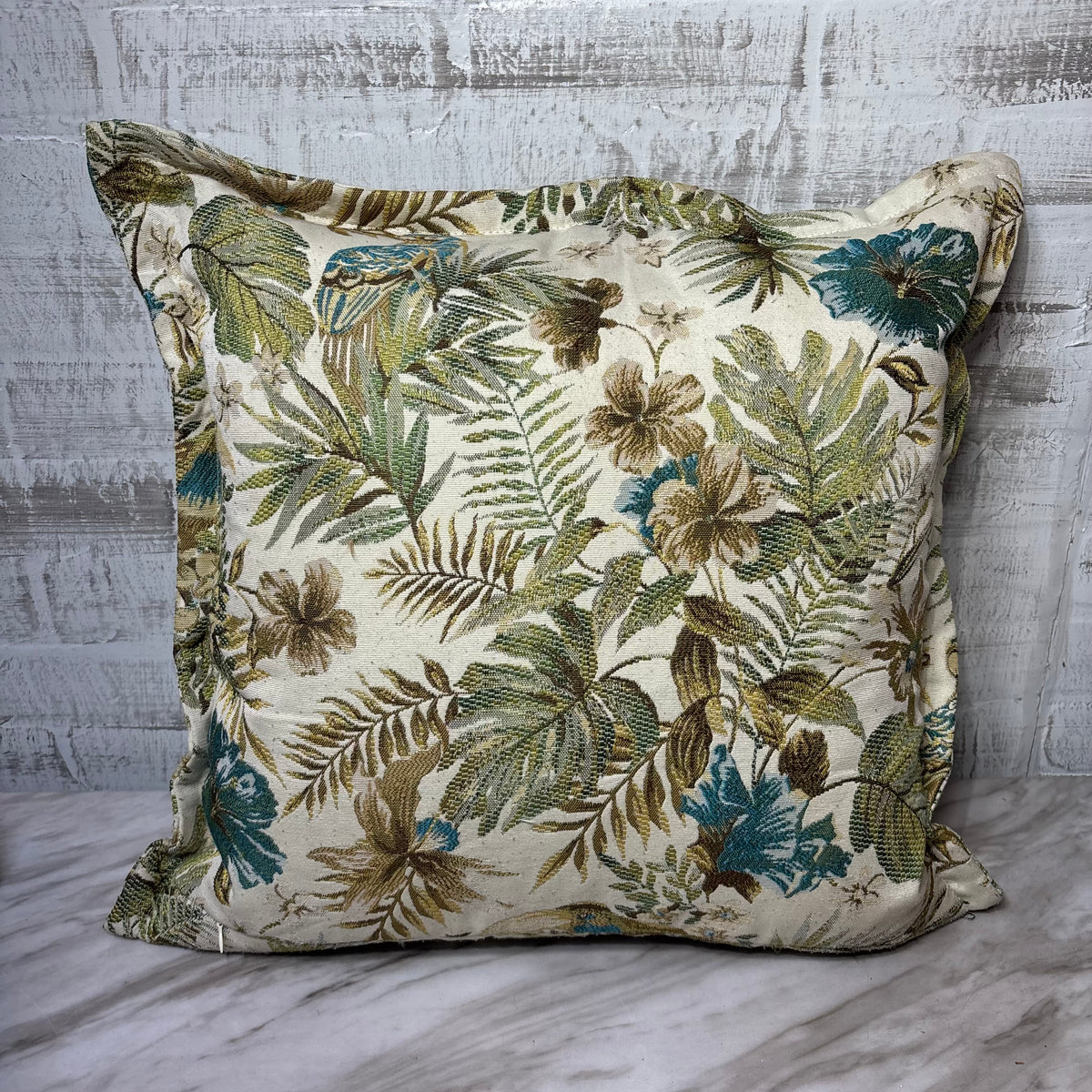 Tropical Botanical Throw Pillow