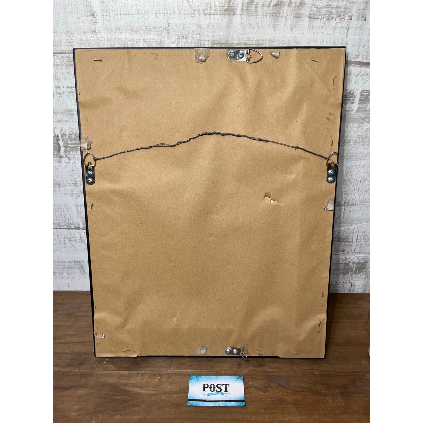 Black Distressed Mirror