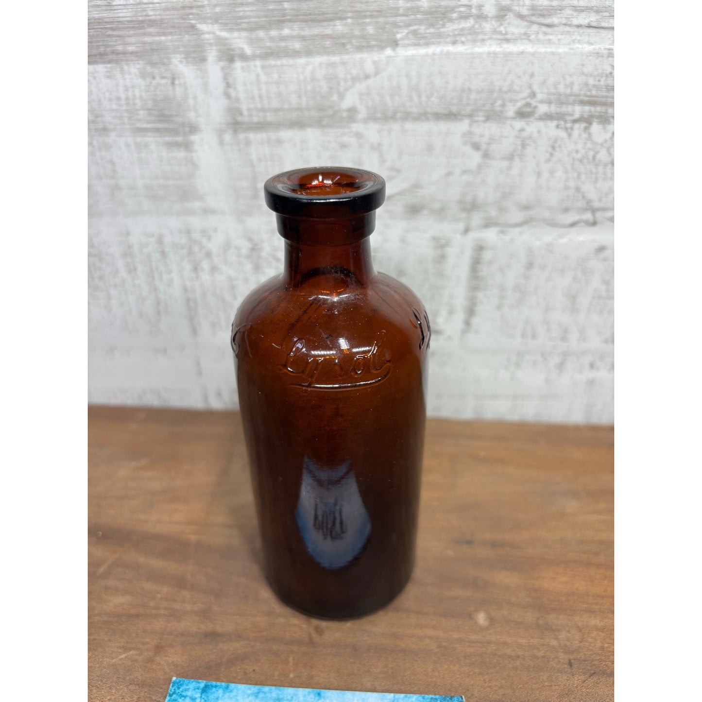 Antique “Lysol” Amber Glass Bottle
