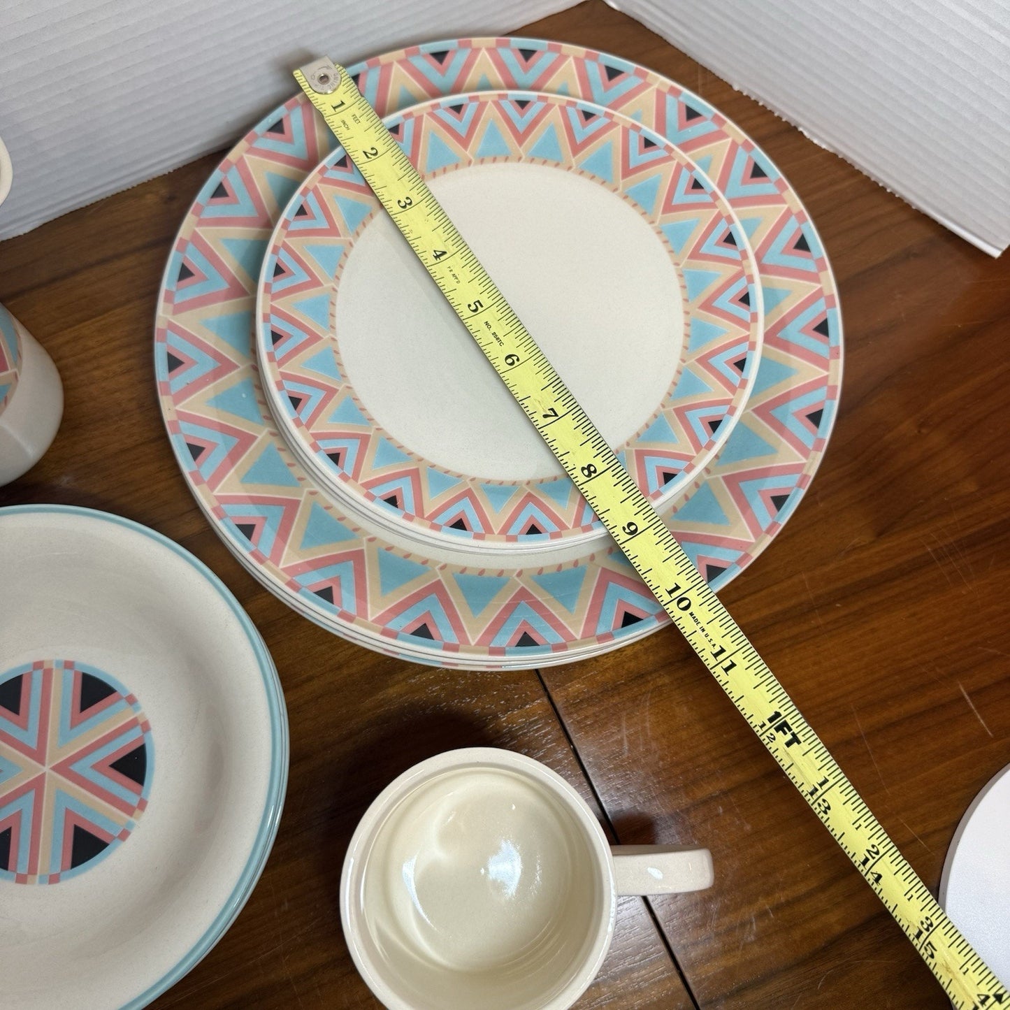 Vintage 16pc Set Of Sango Zuni Stoneware Dishes Japan