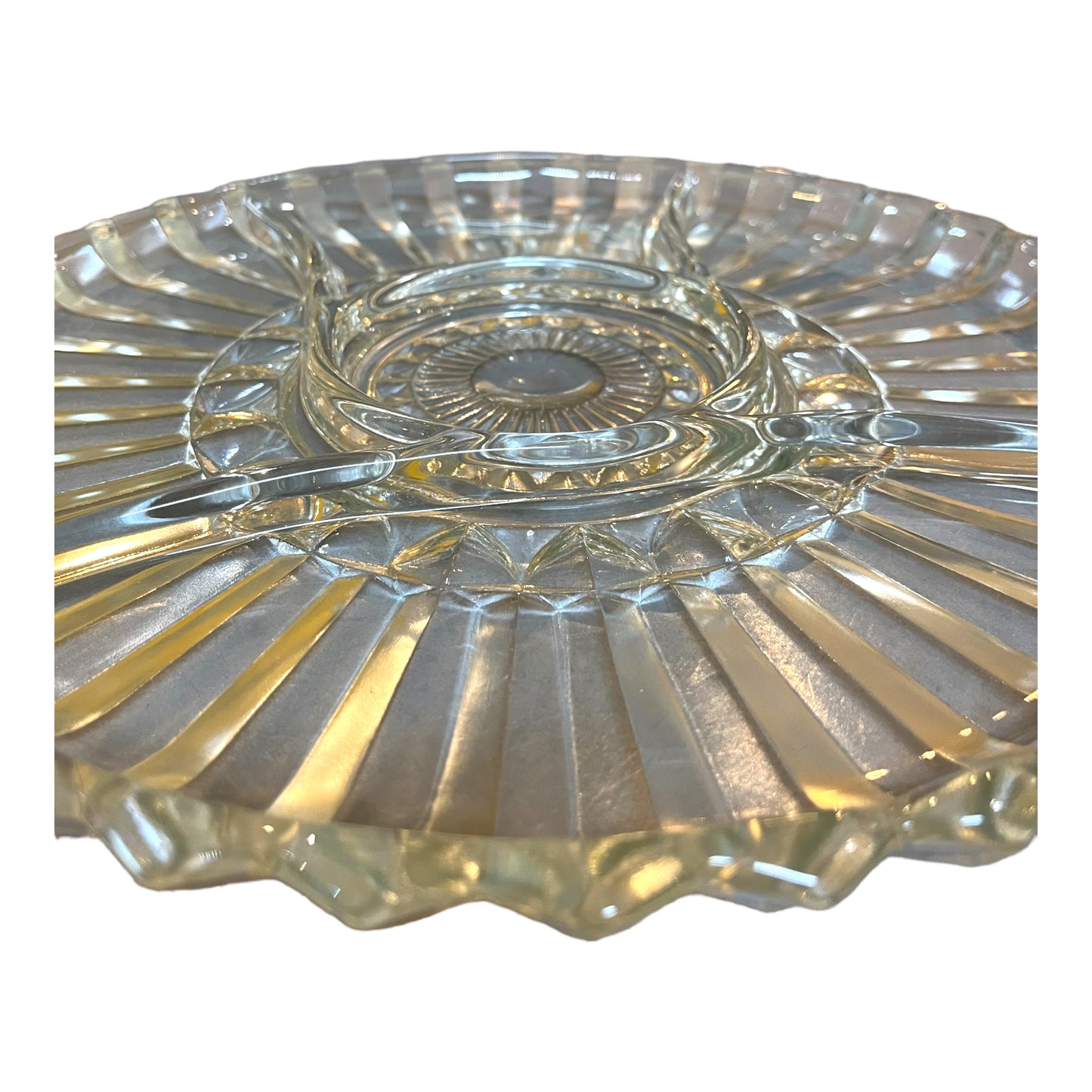 Vintage Clear Serving Dish
