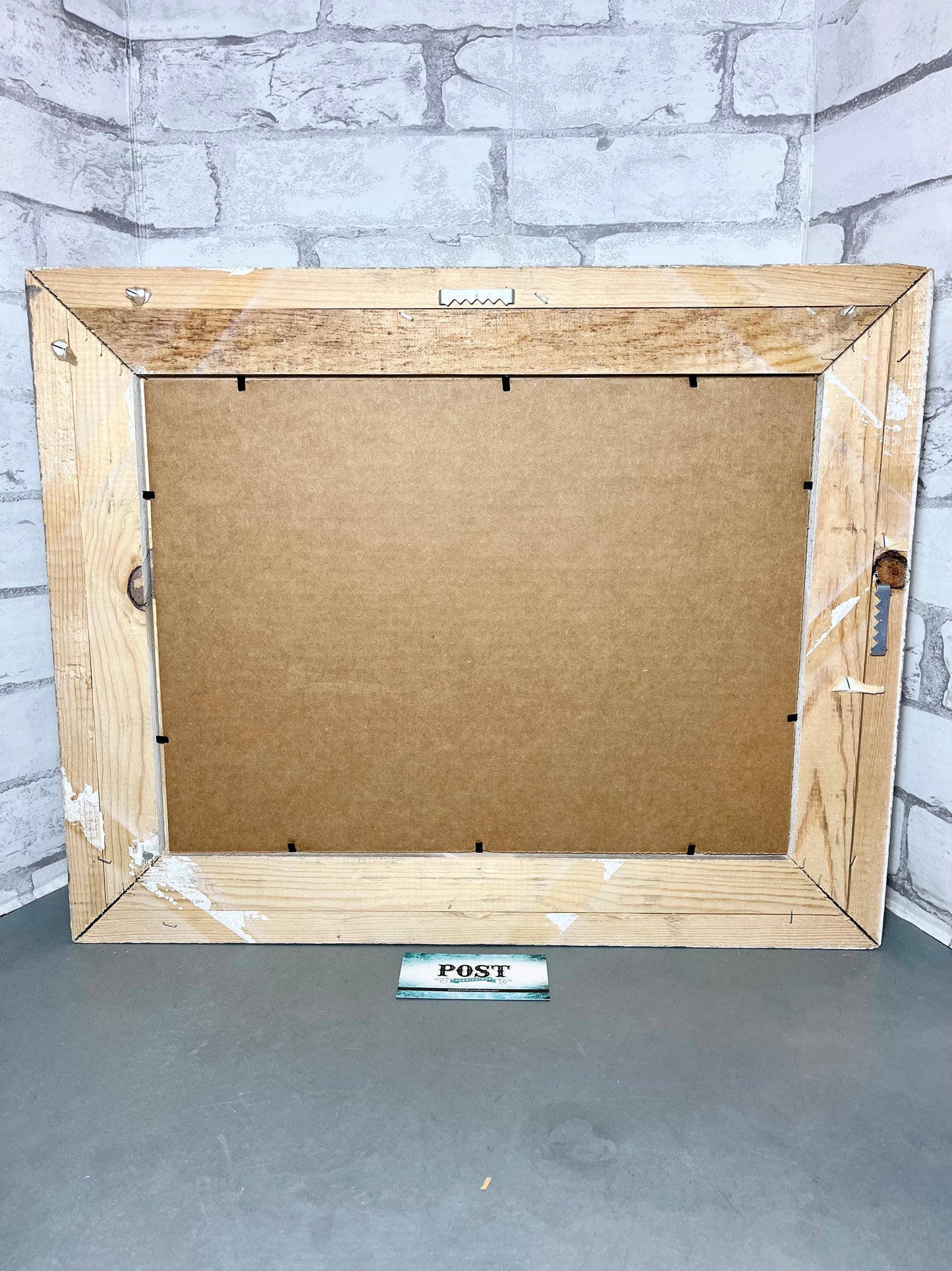 Rustic Window Frame w/ Leaf Pictures